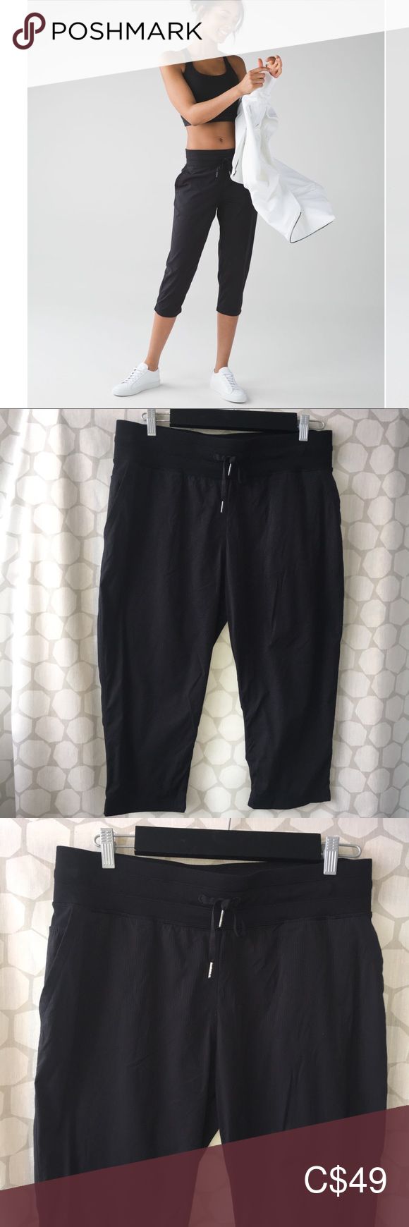 Lululemon Studio Crop II Lululemon Studio Crop II Black Rele
