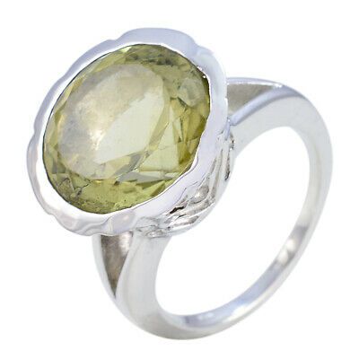 Superb Yellow 92.5 Sterling Silver Ring Engagement Rings UK 