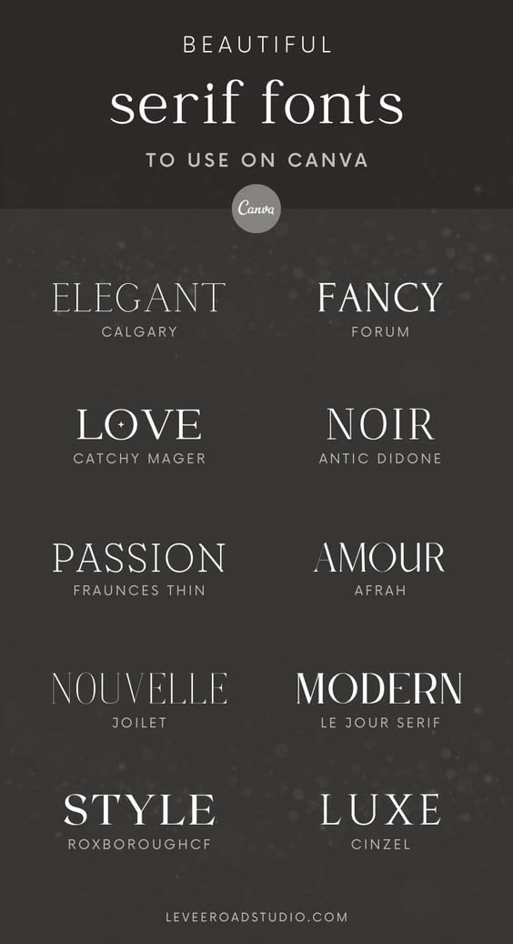 Modern Serif Fonts: Elevate Your Canva Designs with These We