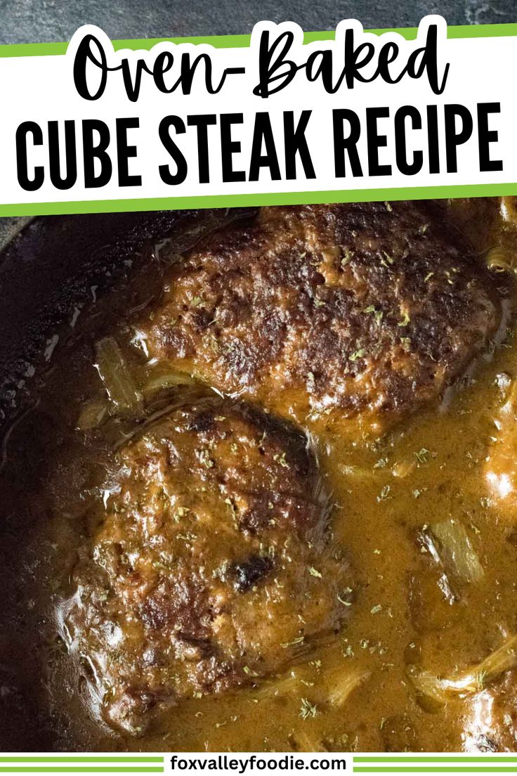 This easy oven-baked cube steak is a classic comfort food di