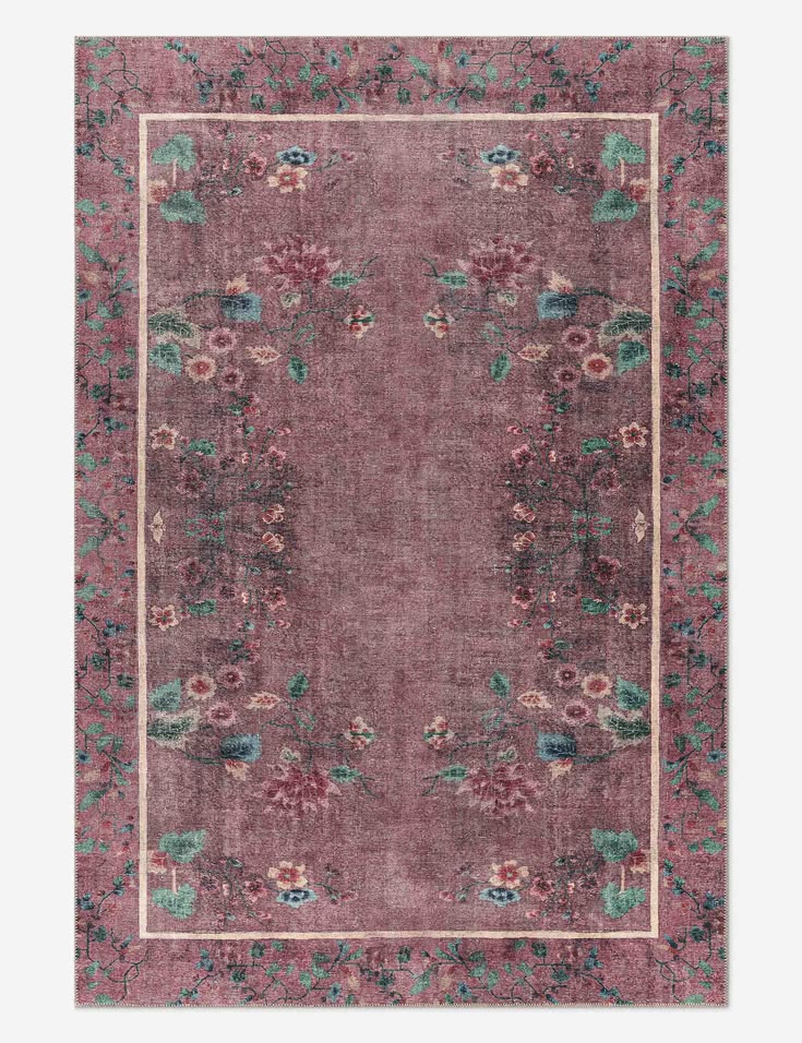 A softly distressed motif and border frame give the Mischa r