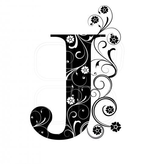 Letter capital J