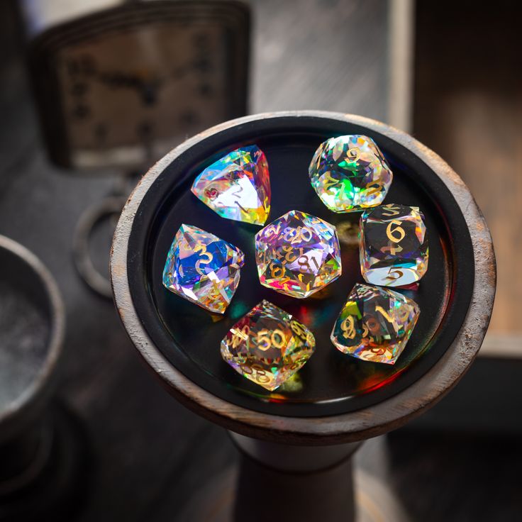 Honor achievements with our Dwarf Cut Dichroic Glass Premium