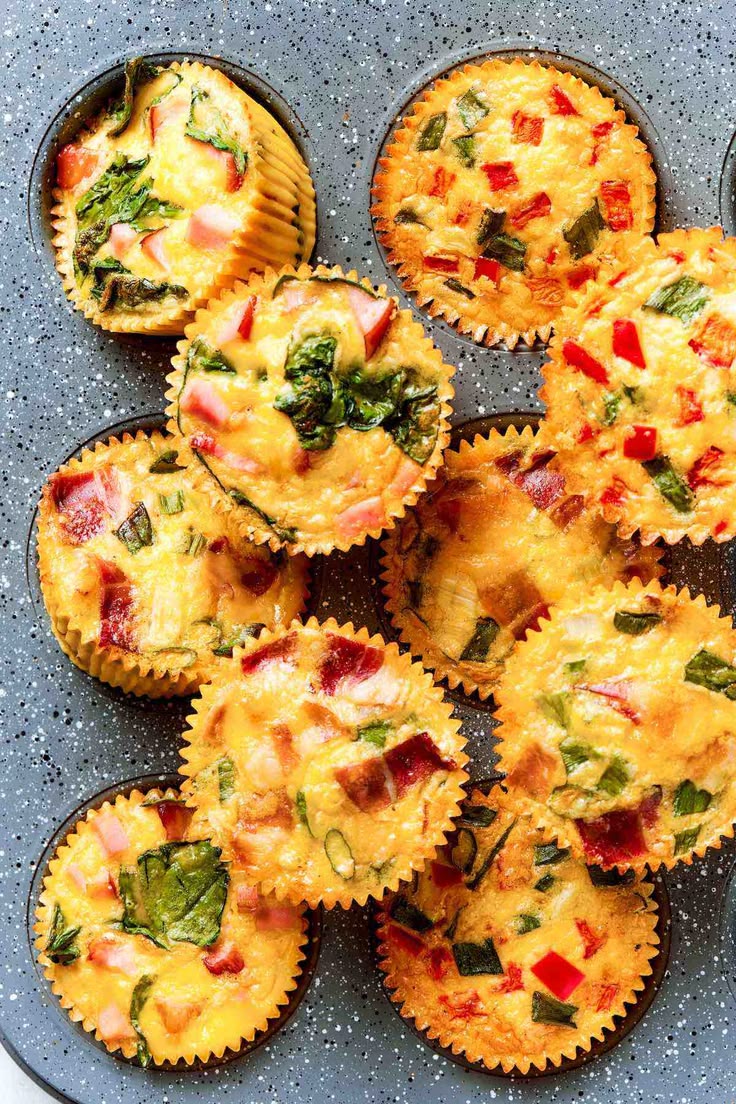 cottage cheese egg bites stacked up on a serving plate.