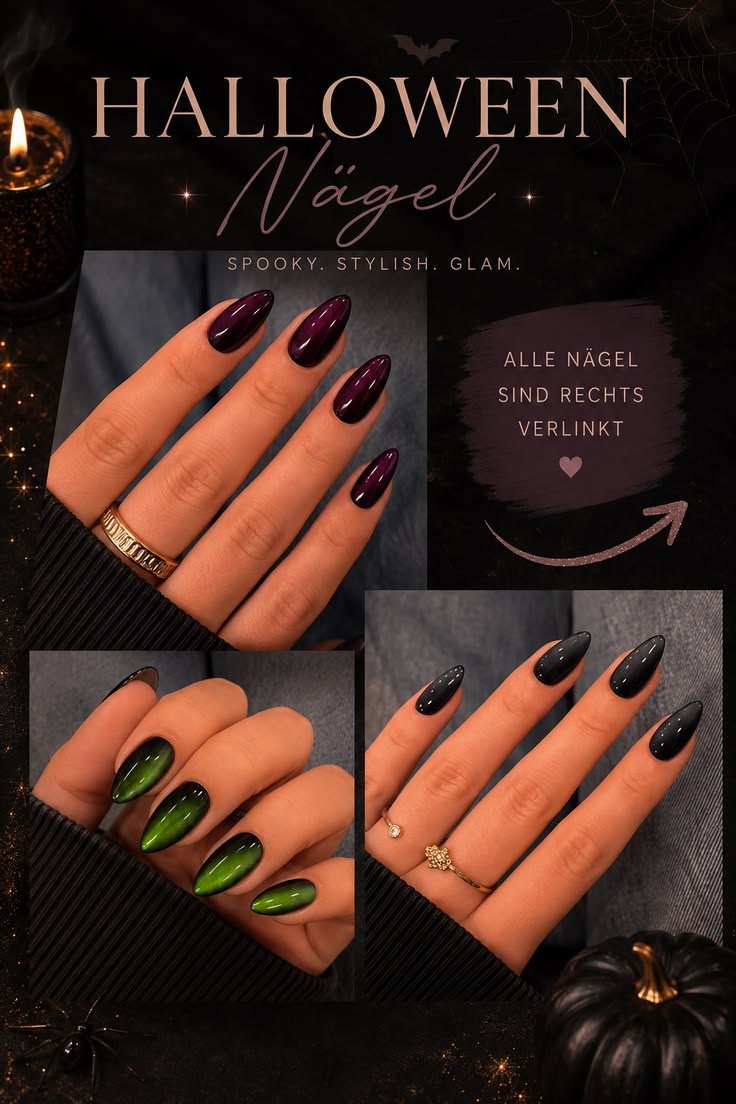 Halloween Nails, aber bitte elegant statt kitschig 🖤✨ Entdec