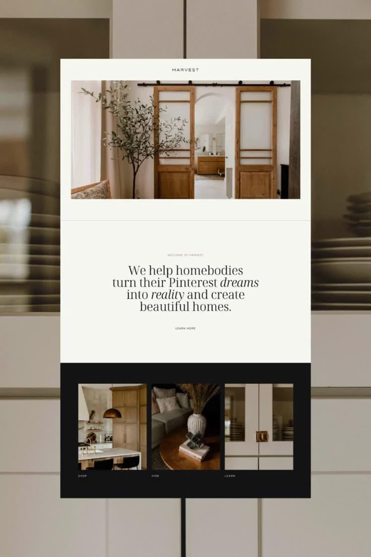 New Showit website template for minimal modern brands. This 