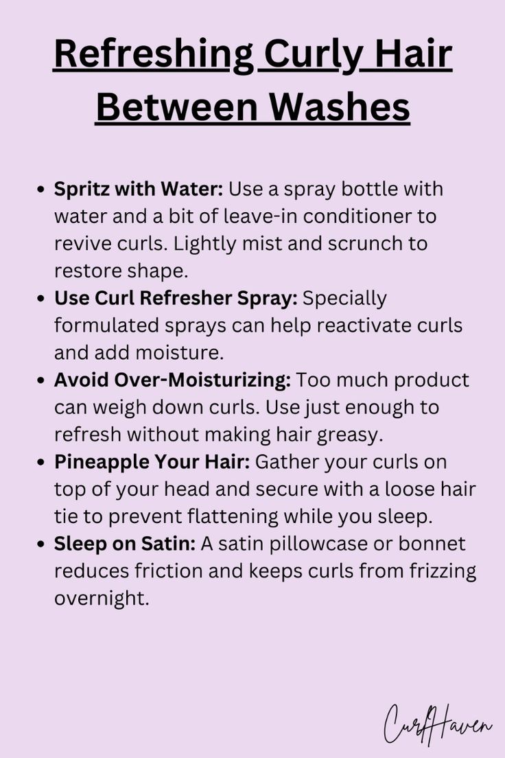 Keep your curls looking fresh between washes with these easy