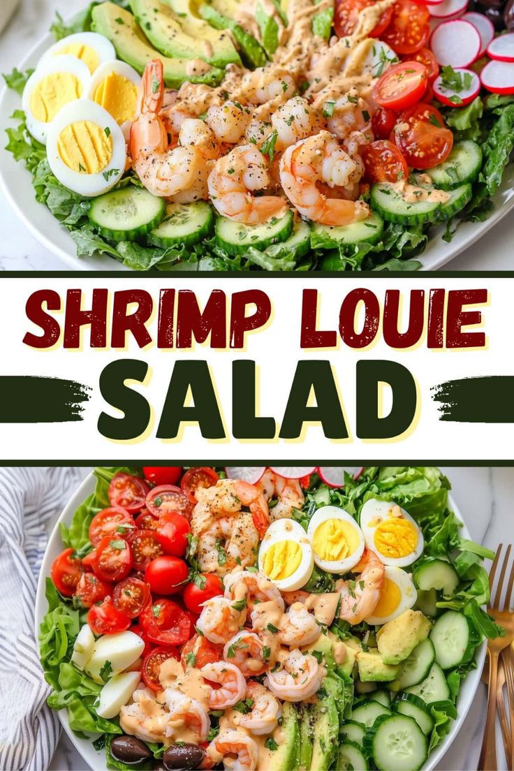 You can't go wrong with this classic shrimp Louie salad! Wit