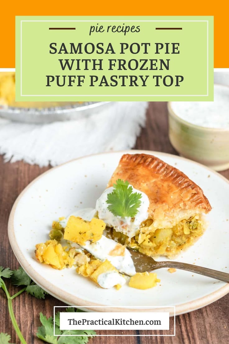 This lightly spiced pea-and-potato Samosa Pot Pie with a cri