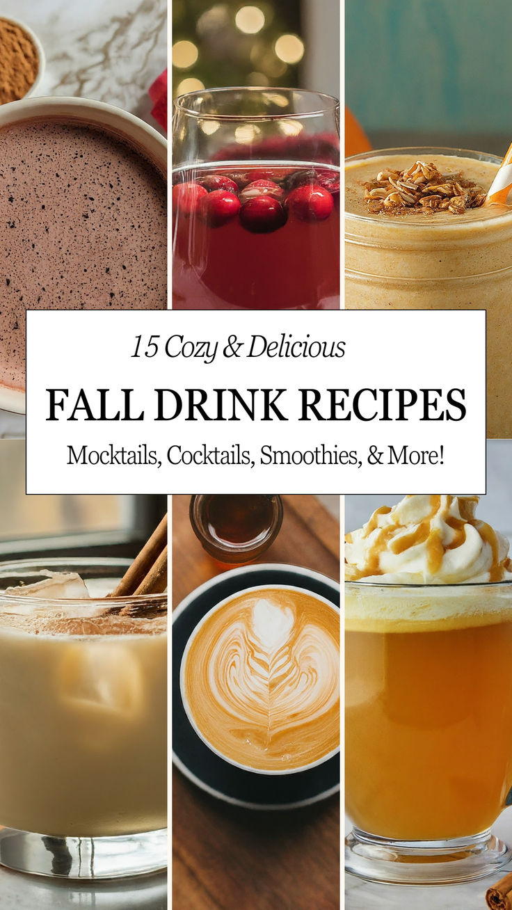 15 Fall Drinks with easy recipes to quench your thirst and w