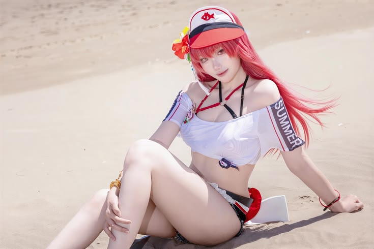 Wetrose Hololive Vtuber Houshou Marine Summer holonatsu Para