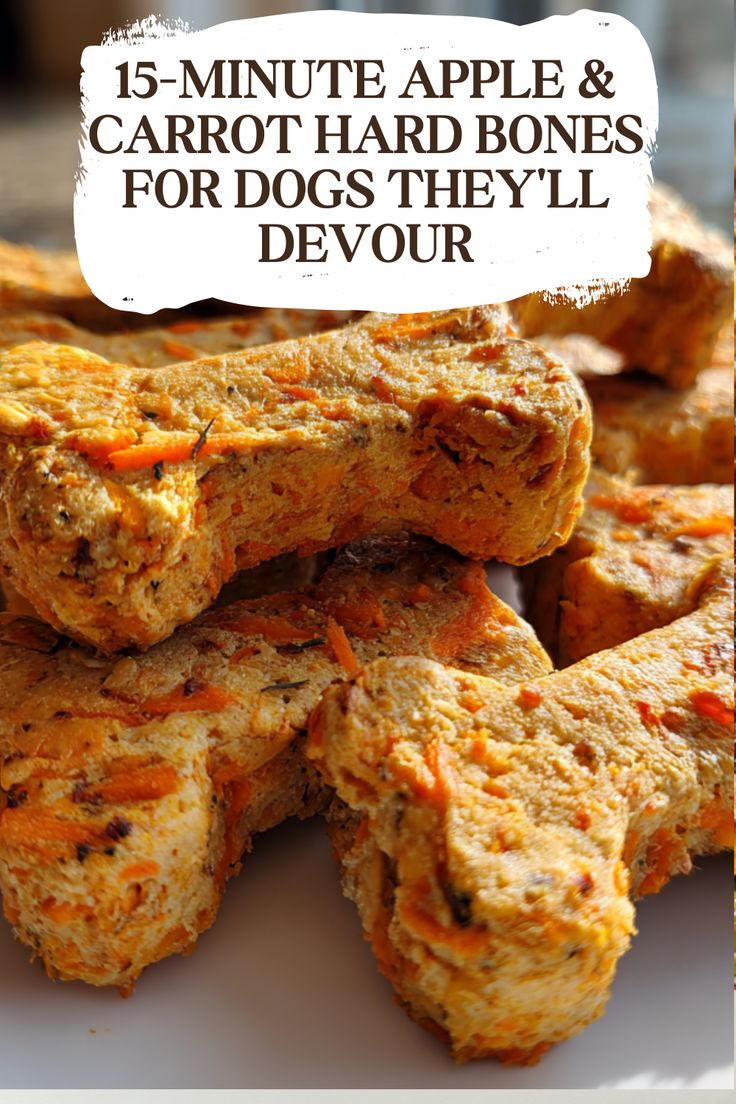 Your pup will go crazy for these homemade apple & carrot dog