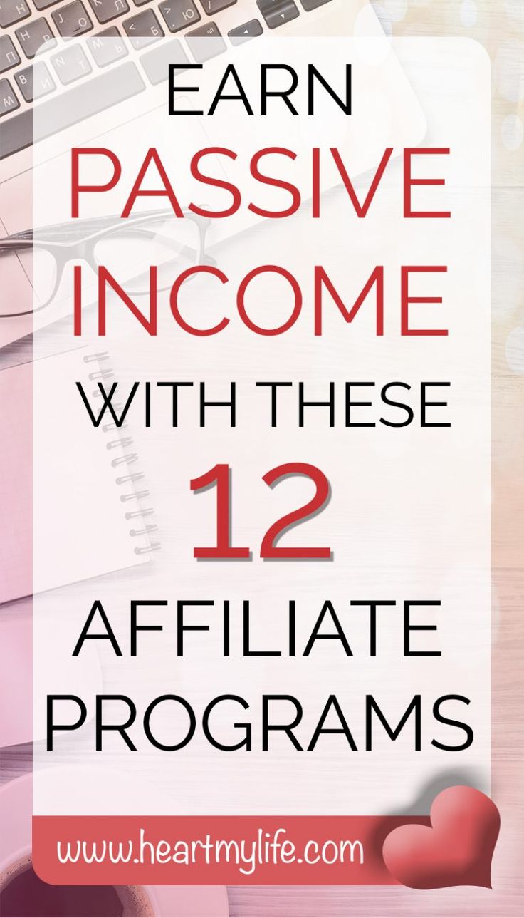 You can earn passive income through affiliate marketing. Mak