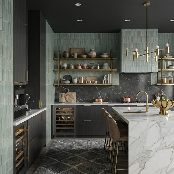 The kitchen that stops the scroll.
Meet Linea Luxe Water — f