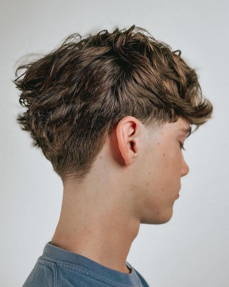 Tapered haircut with heavy fringe  • • • #haircut #fade #ski