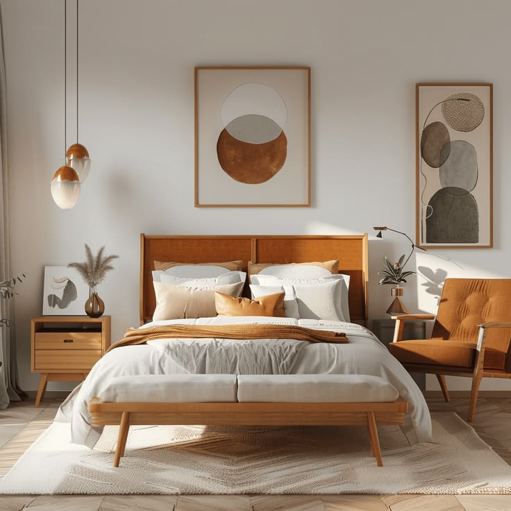 Mid-Century Modern Bedroom: Transform your bedroom into a mi