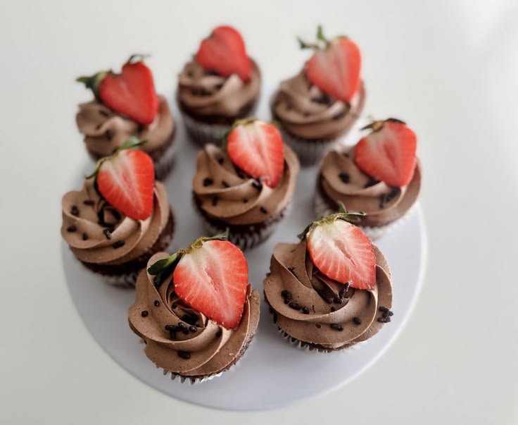 Classic chocolate cupcake with nutella filling and chocolate
