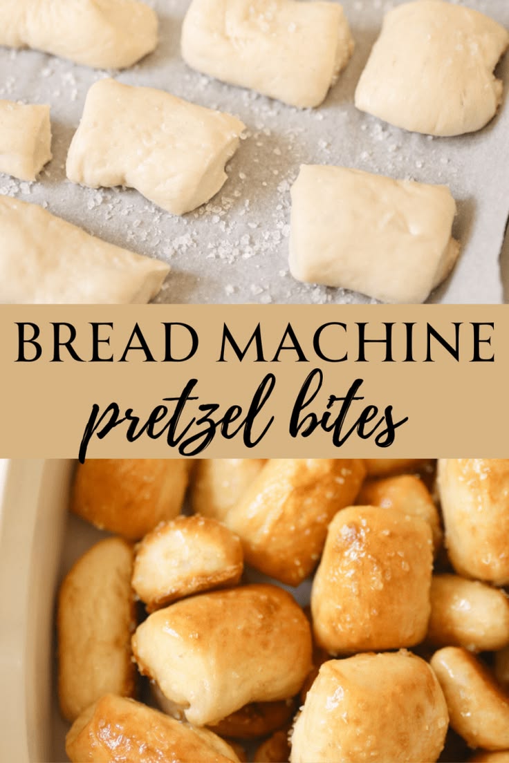 Homemade soft pretzel bites using a bread machine - ourlittl