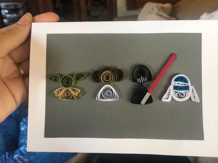 Star Wars quilling birthday card