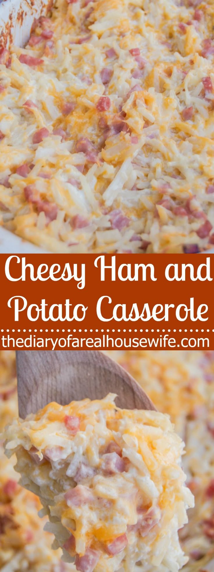 Cheesy Ham and Potato Casserole. I love this recipe. So simp