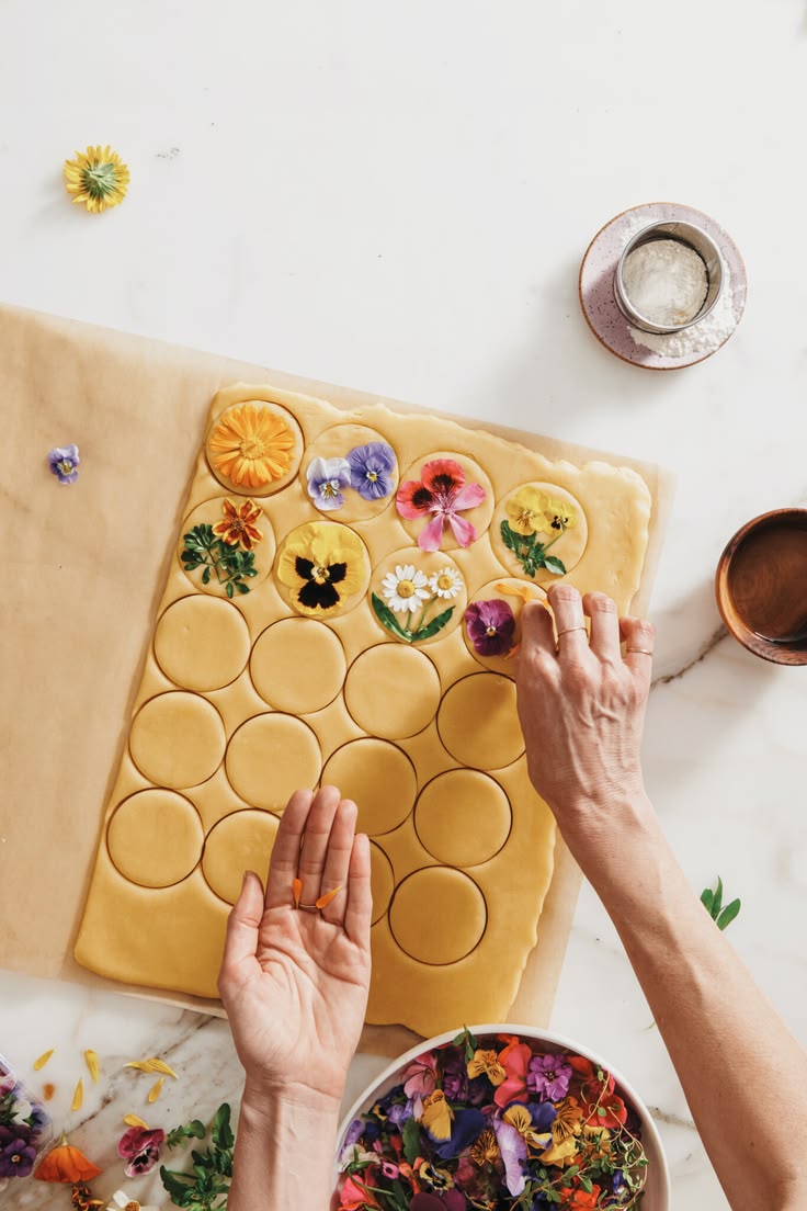Edible Flower-Pressed Shortbread Cookies | Herbal Academy | 