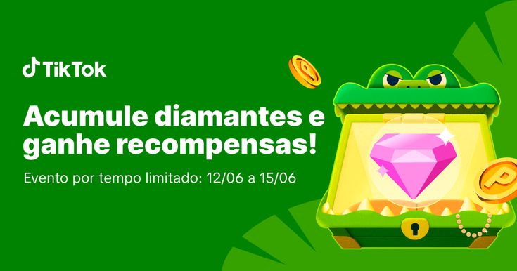 Entre no TikTok para coletar pedras preciosas e ganhar recom