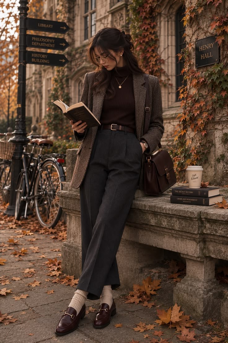 Embrace the cozy elegance of autumn style. From tailored bla