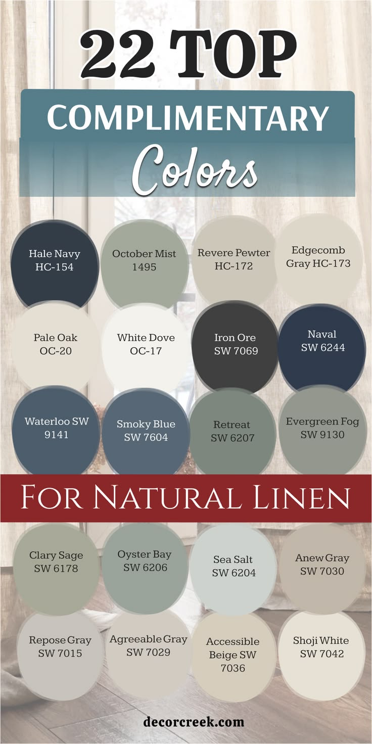 When I build a complementary palette for Natural Linen, I li