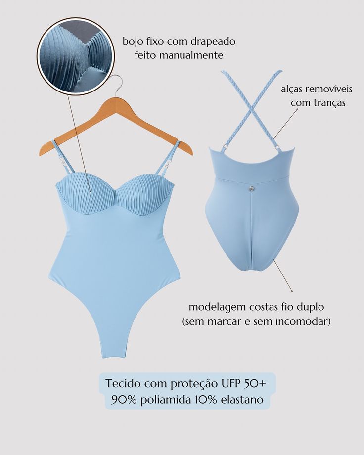 vem conferir os detalhes do novo maiô Nuances 🩵 🪡 prazo de p