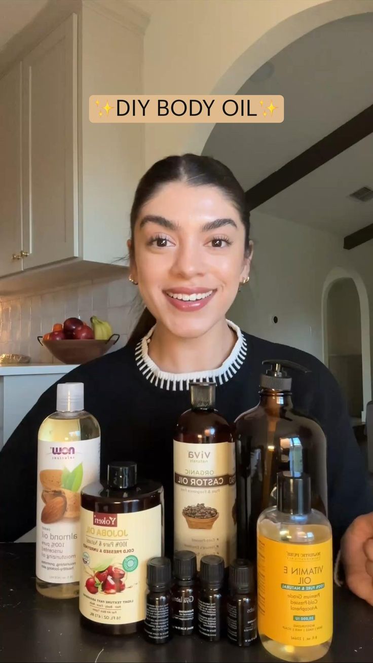 Make your own non-tox/low-tox body oil! Its super quick and 