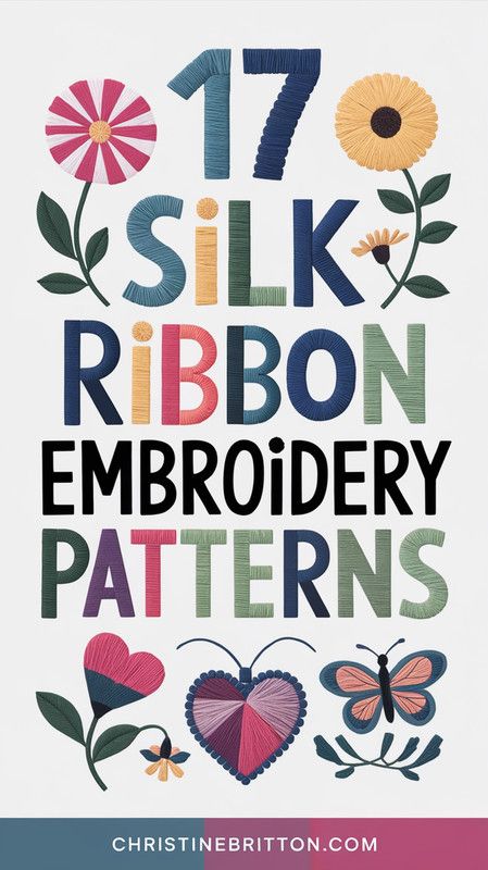 ✨ Fall in love with embroidery again with these 17 silk ribb