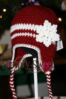Free Crochet Snowflake Hat Pattern:  This is just too cute! 