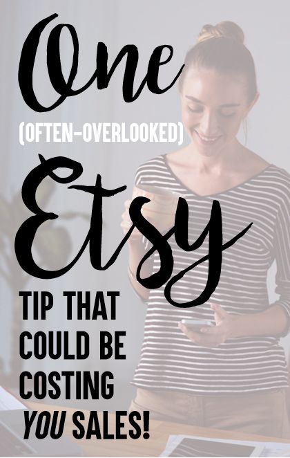 One Etsy SEO Tip That May Be Costing You Sales I know that w