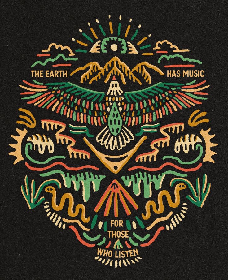 Earth Music Illustration• Created by Rayco Design • Instagra