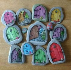 These are the absolute most adorable painted rocks! If you l