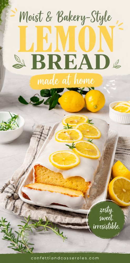 This homemade lemon loaf cake brings you that buttery, soft 