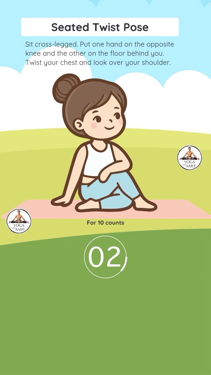 Yoga for Kids #kidsyoga #yogaforkids #yogawithamit #yoga #he