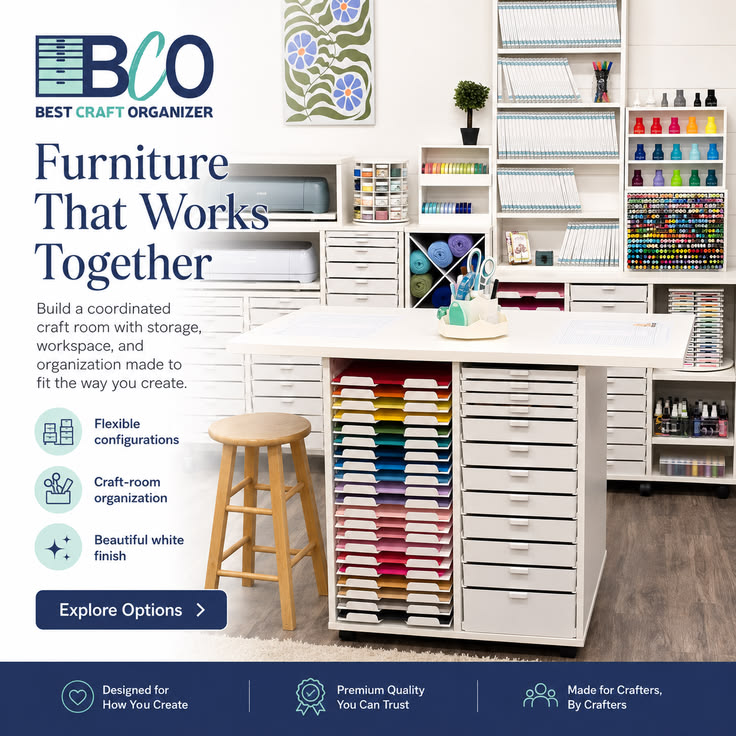 Keep your craft room organized and ready for your next proje