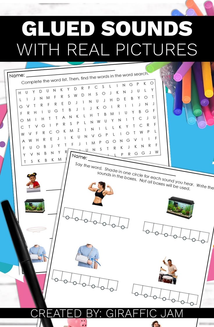 Students need to practice decoding glued sound words, and th
