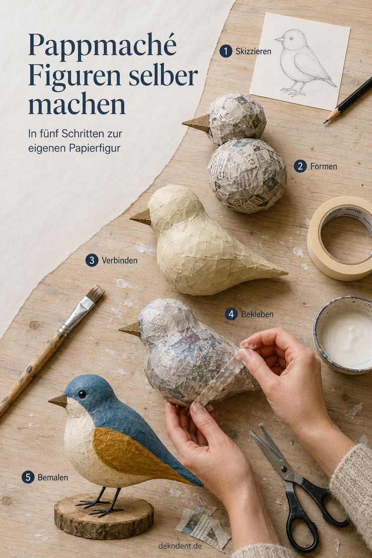 Pappmaché Figuren selber machen gelingt leichter mit einem k