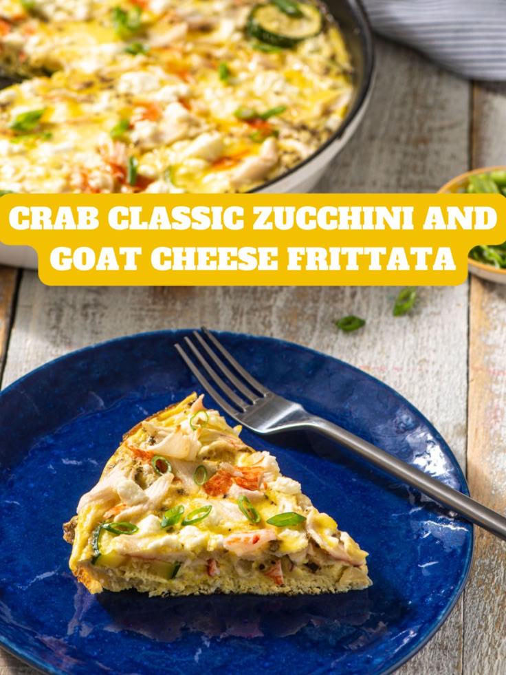This Crab Classic Zucchini Goat Cheese Frittata will have yo