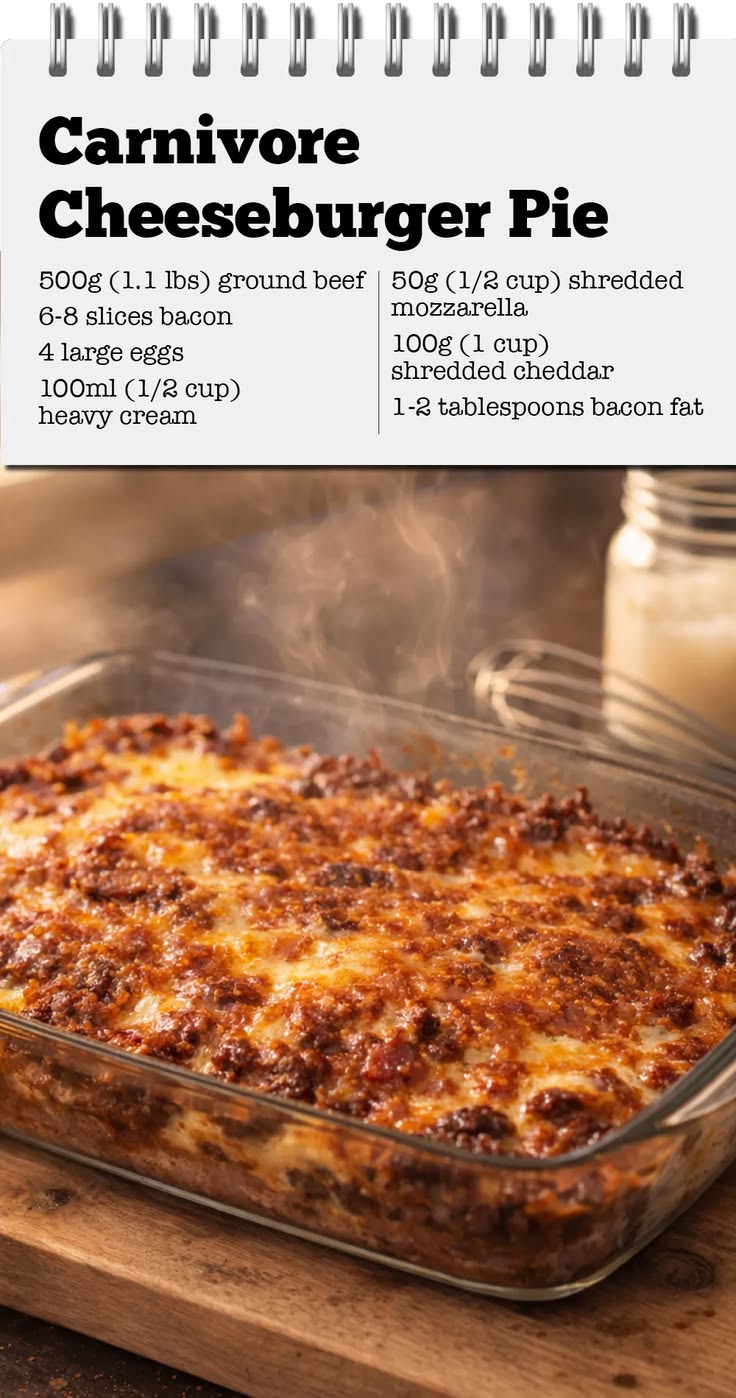 Carnivore Cheeseburger Pie – WellSama