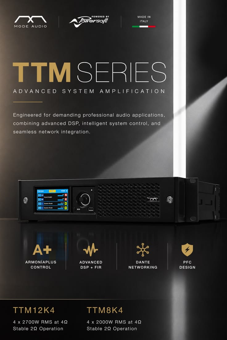 Meet the MODE Audio TTM Series, our flagship 4-channel Class