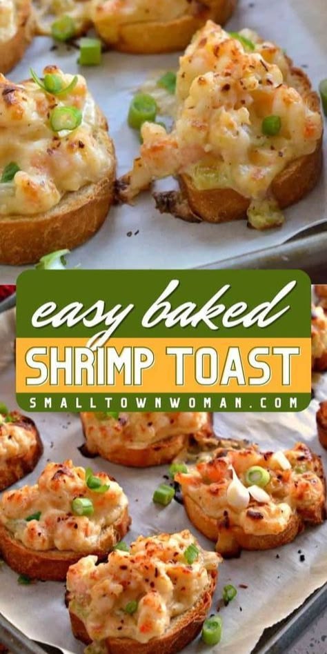 Crispy Shrimp Toast is the perfect easy appetizer! Juicy sea