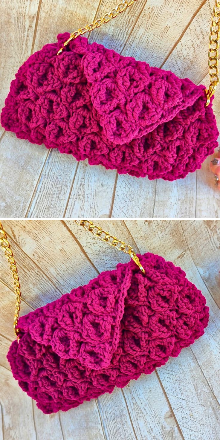 Bold, vibrant, and impossible to overlook, this crochet clut