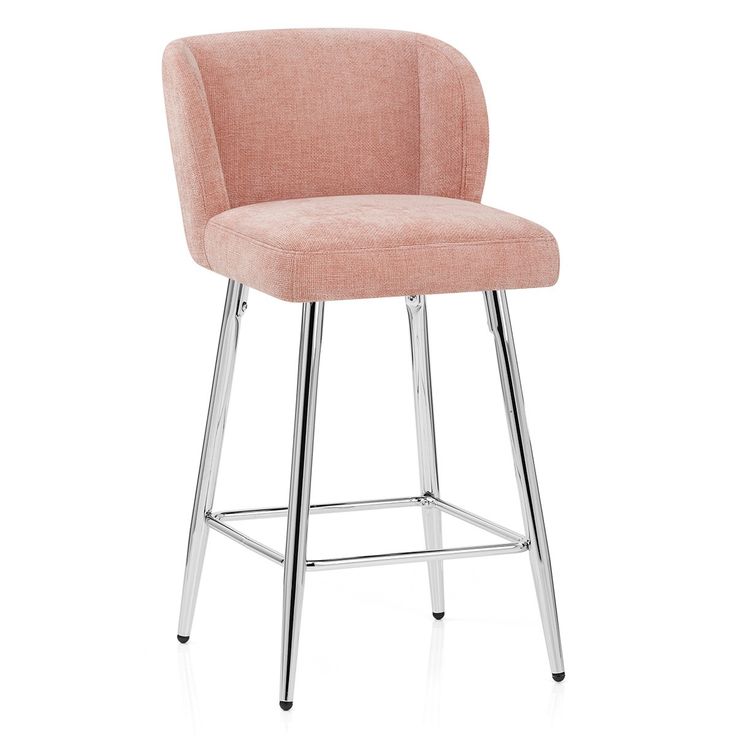 The Coast Bar Stool Pink Fabric is the perfect way to add a 