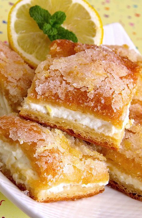 Lemon Cream Cheese Bars | "One word describes this recipe --