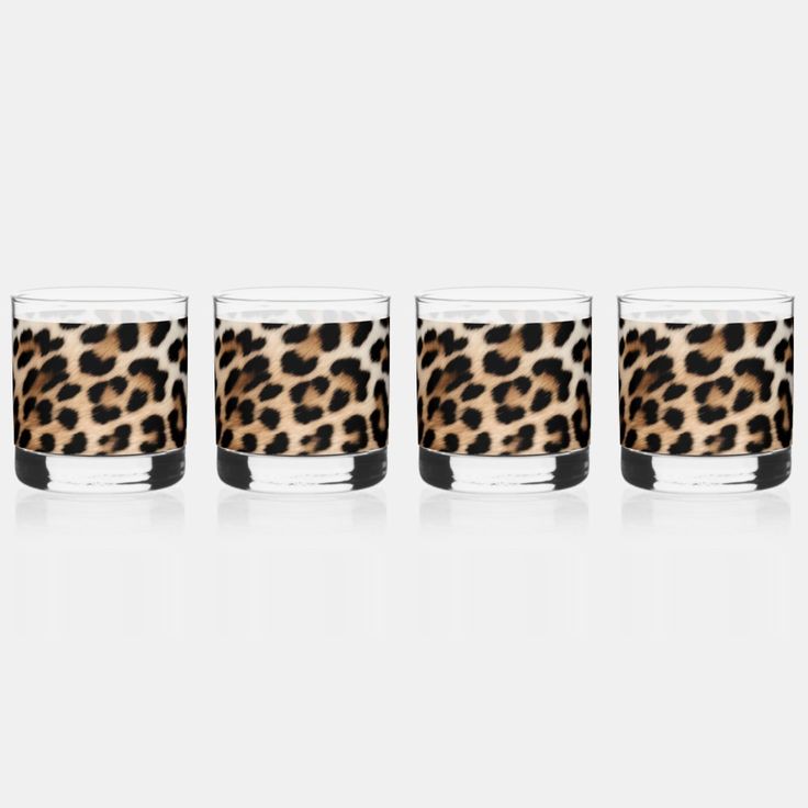 Cream Black Leopard Print