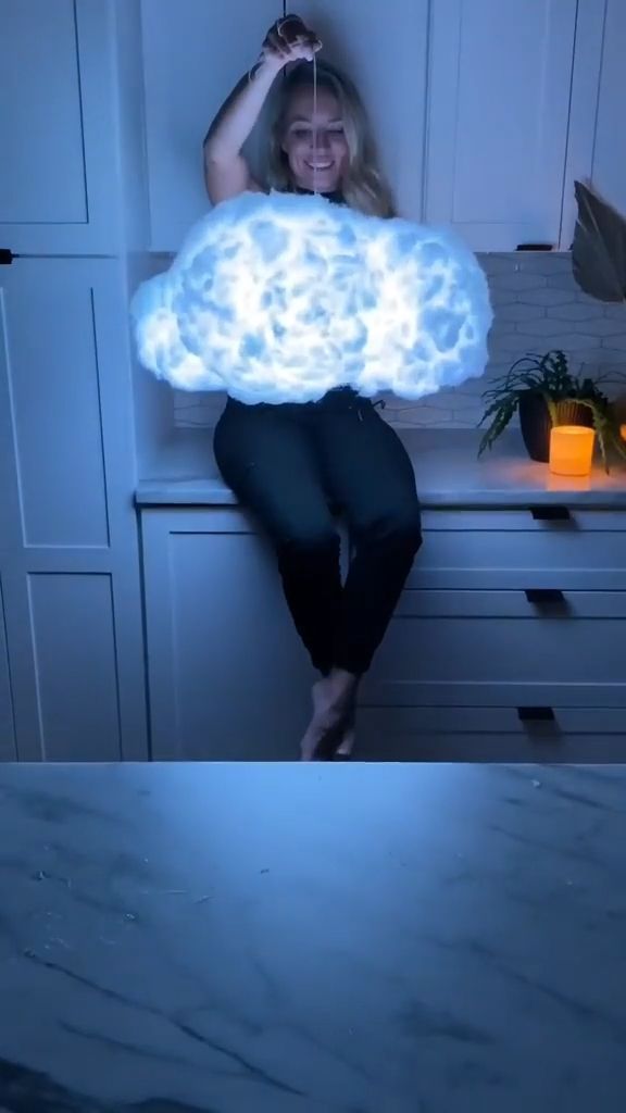 Beautiful and Easy Cloud Light DIY Hack on a Budget. Video C