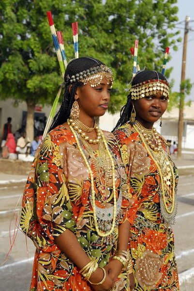 Afar girls in Djibouti. Closely related to Oromo in culture 